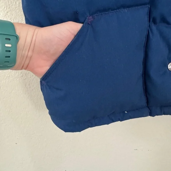 TRUE VINTAGE North Face Blue Quilted Puffy Vest - Picture 10 of 10
